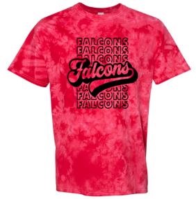 .Stacked Falcons Crystal dyed short sleeve.