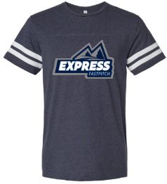 .Express Fastpitch Vintage Navy unisex Jersey Tee.