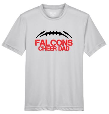 .Falcons cheer dad Dry Fit tee.