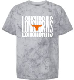 .Stacked Longhorn Comfort Blast Comfort Color tee.