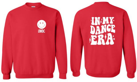 .Red HWDC in my Dance Era Crewneck Sweatshirt.