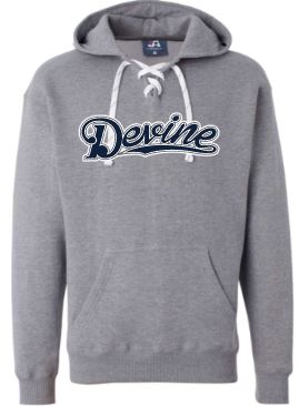 .Unisex cut Sport Laces Devine Hoodie.