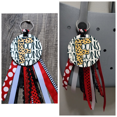 .Leopard Falcon Bag Tag.