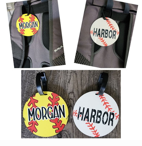 .Custom Bat Bag Tag.