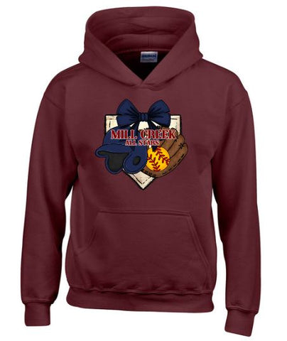 .Mill Creek Homeplate Hoodie-Maroon.