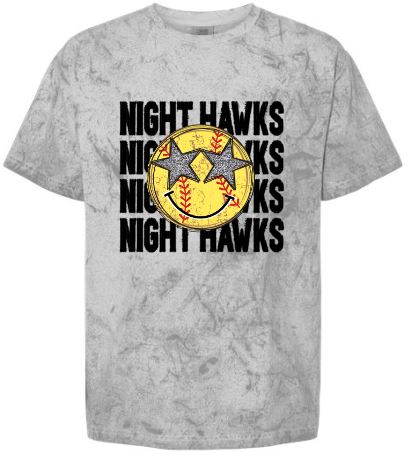 .NIGHT HAWKS Star Softball Comfort Blast Tee.