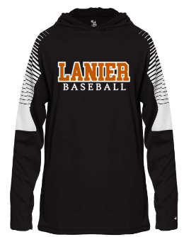 .Lanier Baseball Lineup Hooded Long sleeve.