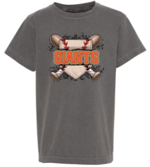 .Comfort Colors Short Sleeve Giants Pepper Homeplate Tee.