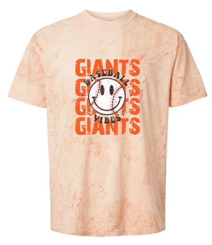 .Giants Distressed Baseball Comfort Blast Comfort Color tee.