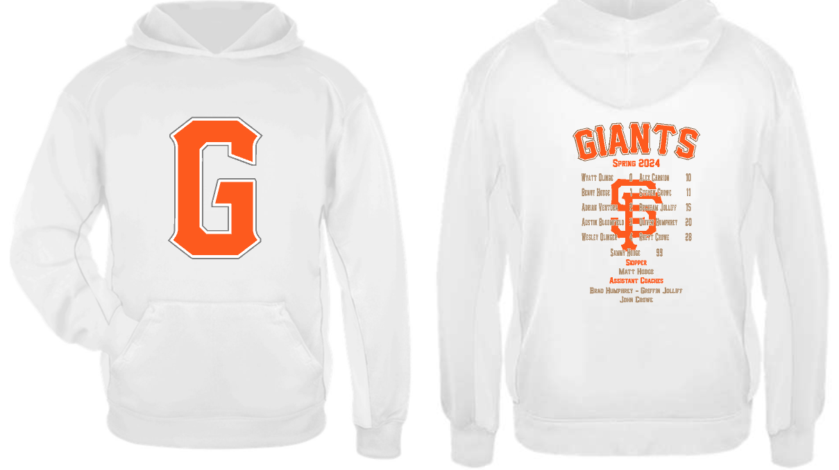 .Performance Fleece Hooded Roster Sweatshirt.