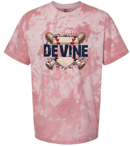 .Devine Split Homeplate Color Blast Comfort Colors Tee.