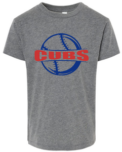 .Deep Heather Bella Canvas CUBS Tee.