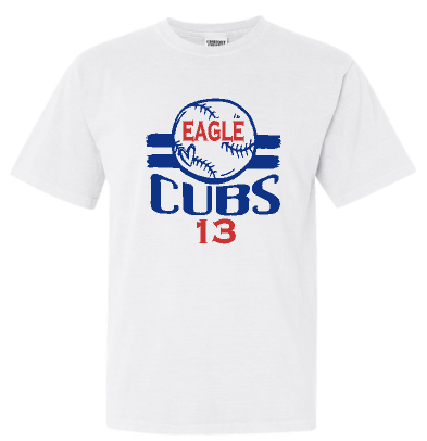 Copy of .Comfort Colors Short Sleeve Custom  Name // Number Cubs Tee.