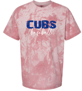.Cubs Baseball Color Blast Comfort Colors Tee.