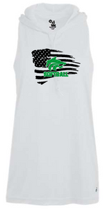 . Buford Distressed Flag Badger Hooded Tank.