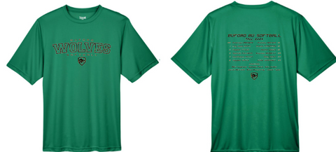 .Dry Fit Green Short Sleeve  Roster Tee.