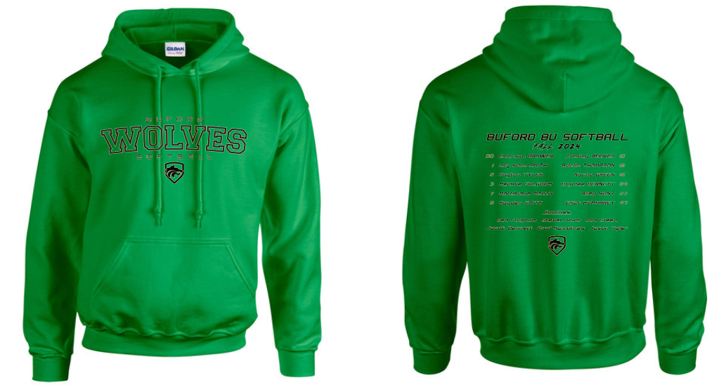 .Green Unisex Roster Sweatshirt.