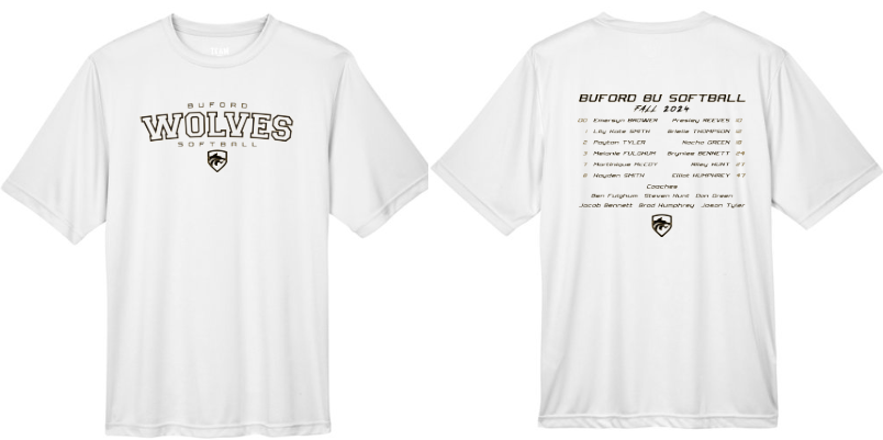 .Dry Fit White Short Sleeve Roster Tee.