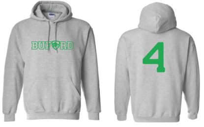 .Buford Hoodie With Number.