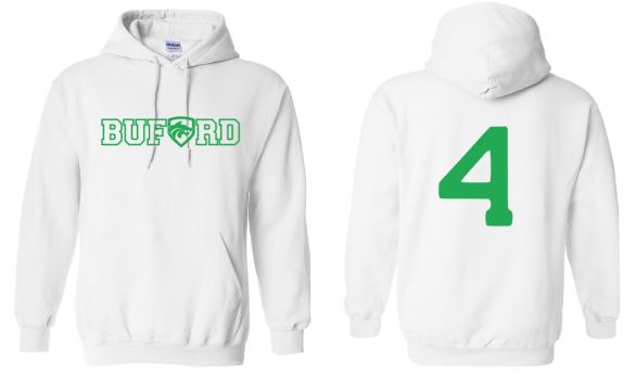 .Buford Hoodie With Number.