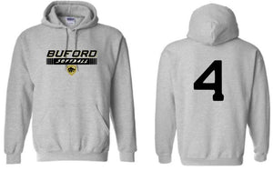 .Buford Softball  Hoodie With Number.