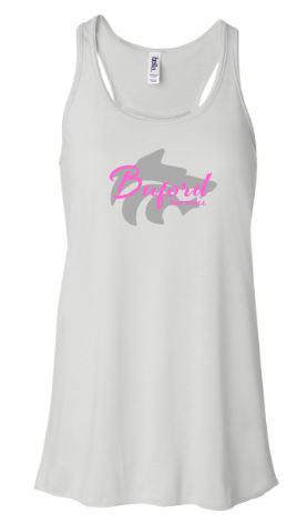 .Buford Softball Wolf Flowy Bella Tank.