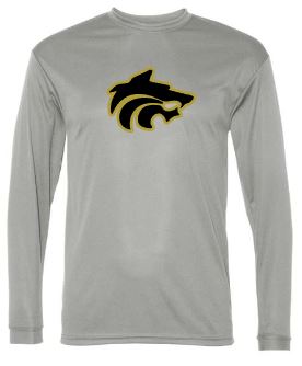 .Unisex Long Sleeve Wolf Performance Tee.