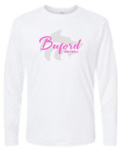 .Unisex Long Sleeve Buford Softball Performance Tee.