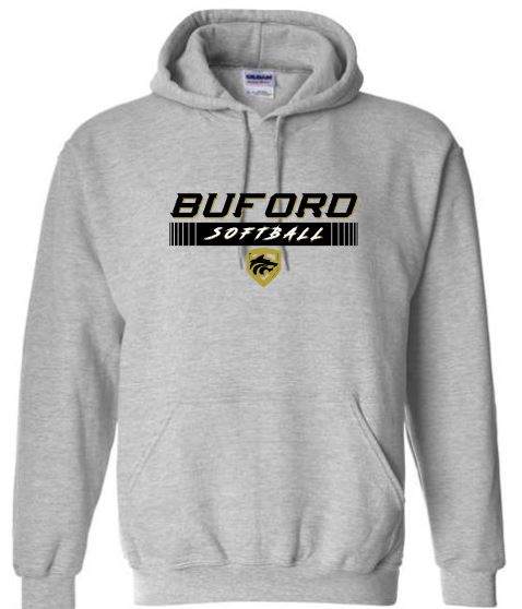 .Buford Softball  Sport Grey Hoodie.