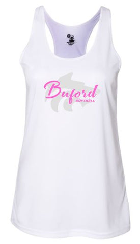 .Buford Softball Badger Polyester Tank.
