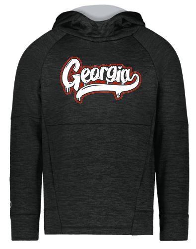 .Black Performance fleece hoodie.