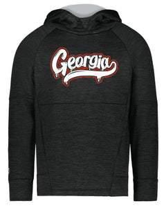 .Black Performance fleece hoodie.