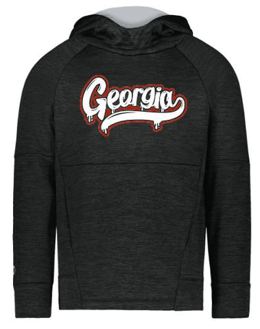.Black Performance fleece hoodie.