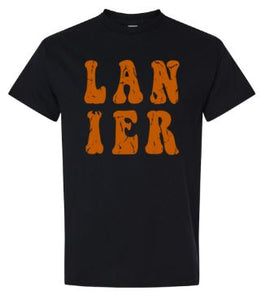 .Distressed Lanier Black Comfort Colors Short Sleeve.
