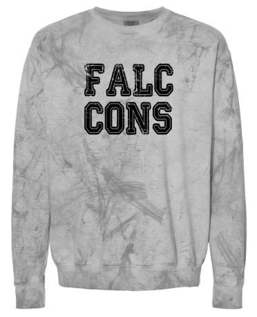 .Falcons distressed smoke crewneck sweatshirt.