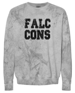 .Falcons distressed smoke crewneck sweatshirt.