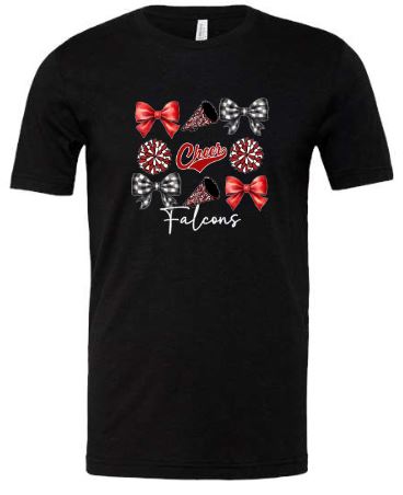 .Falcons Cheer Bow Bella Tee.