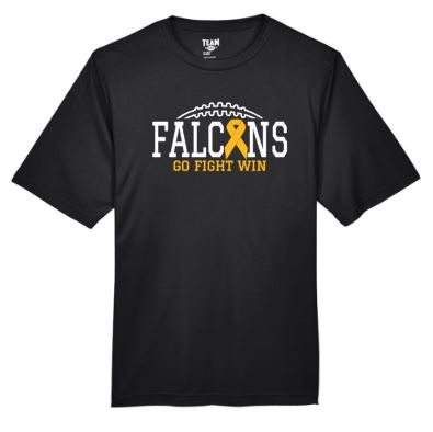 .FALCONS Go Fight Win Gold Ribbon Bella Tee.