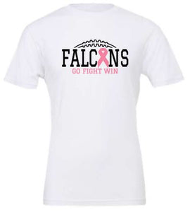 .FALCONS Go Fight Win Pink Ribbon Bella Tee.