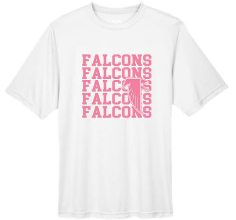.FALCONS Pink Out Polyester Unisex Tee.