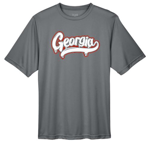 .Georgia Sport Graphite Short Sleeve Dry Fit Tee.