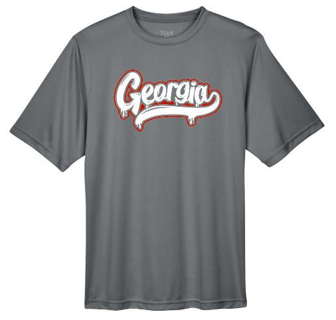 .Georgia Sport Graphite Short Sleeve Dry Fit Tee.