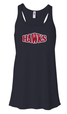 .Navy Hawks Flowy Bella Tank.