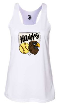 .Hawks Home Plate Badger Polyester Tank.