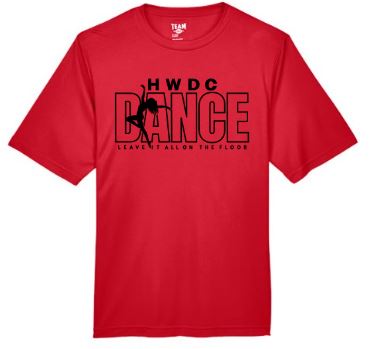 .HWDC Dance unisex Dry Fit Tee.