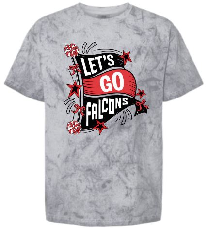 .Let's Go Falcons Comfort Blast Comfort Color tee.