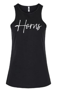 .Black Horns American Apparel Tank.