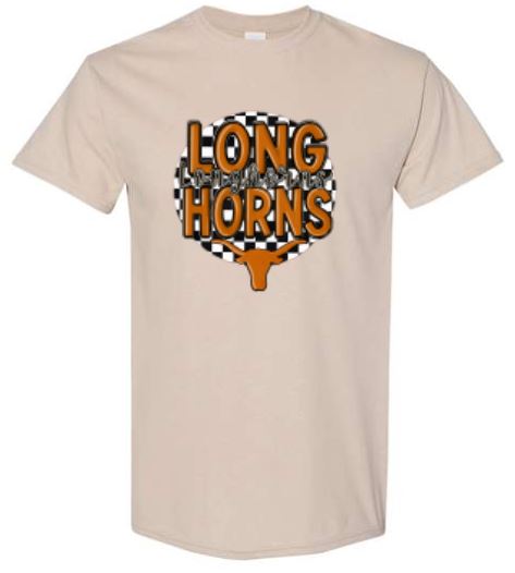 .Khaki Longhorns Comfort Colors Short Sleeve.