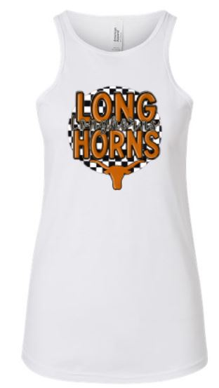 .White Longhorns American Apparel Tank.