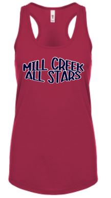 .Mill Creek All Stars Maroon Tank.